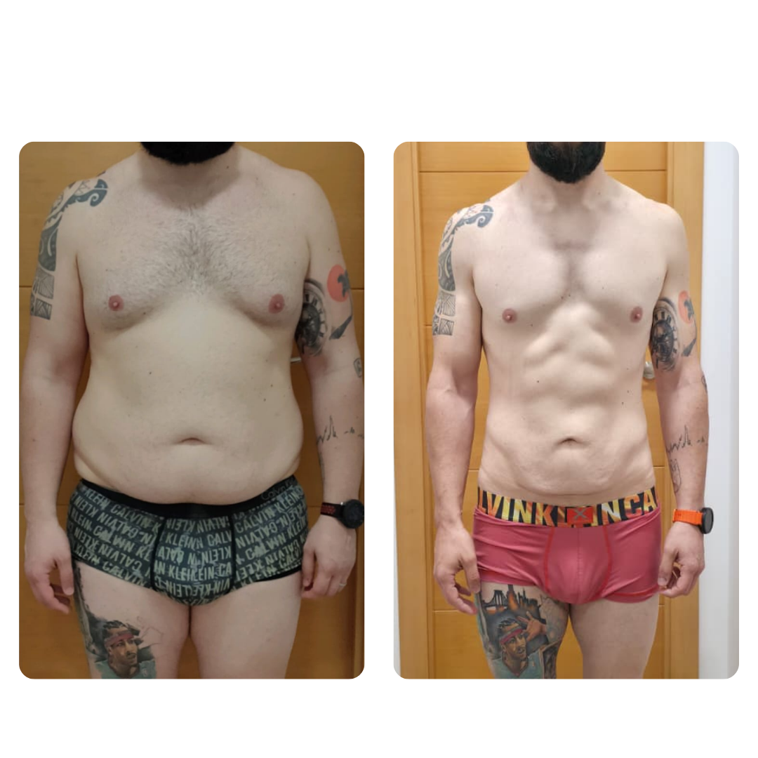 David S., antes y después